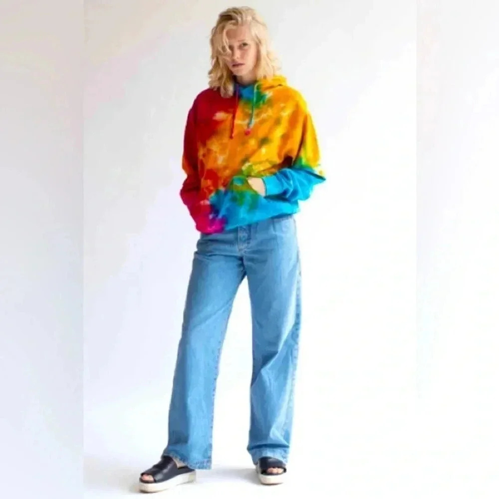 COLORTONE | Vibrant Tie & Dye Colortone Hungover Hoodie Size S (NWOT) - Picture 7 of 10